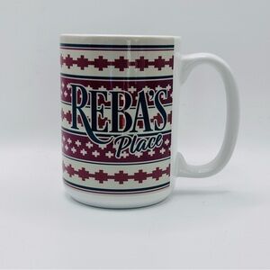 REBA'S PLACE Collectible Coffee Mug, Colorful, Ceramic, EUC